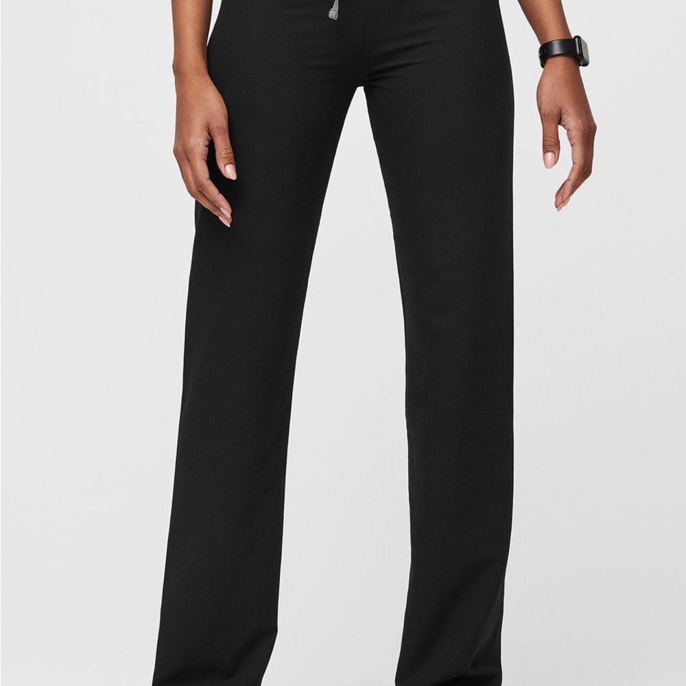 Figs Black Livingston Basic Scrub Pants -Medium Tall